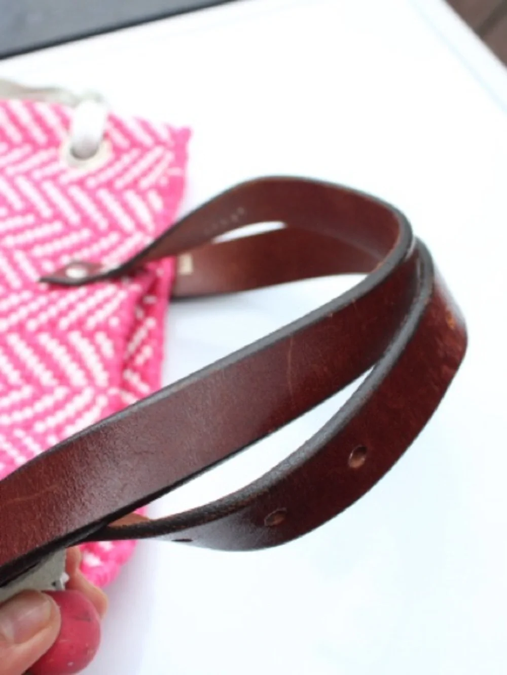Handmade woven tote bag
